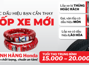 CÁC DẤU HIỆU BẠN CẦN THAY LỐP XE MỚI