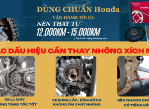 CÁC DẤU HIỆU CẦN THAY NHÔNG XÍCH MỚI