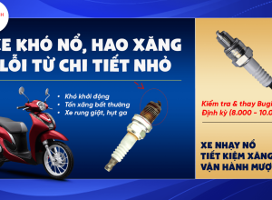 XE KHÓ NỔ, HAO XĂNG – BUGI ĐANG DẦN HAO MÒN