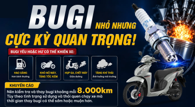 BUGI LÀ BỘ PHẬN CẦN THAY THẾ ĐỊNH KỲ